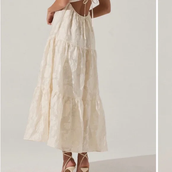 Astr the Label Floral Chiffon Tiered Midi Dress - Picture 4 of 8